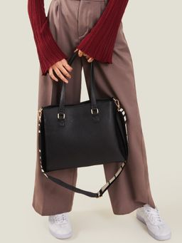 Accessorize London - Women Black Webbing Shoulder Bag