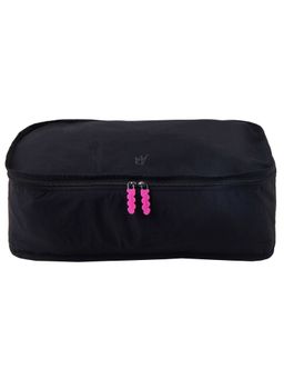 Accessorize London - Women Black Travel Packing Cube (L)