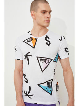 Trendyol - Man White T-Shirt