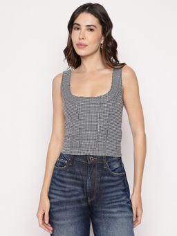 Guess - Multicolor Printed Square Neck Aude Top