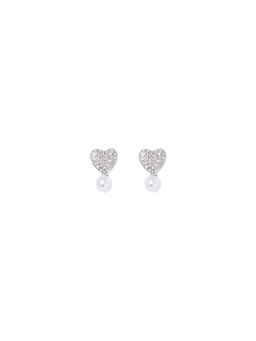 Forever New - Casey Heart and Pearl Earrings