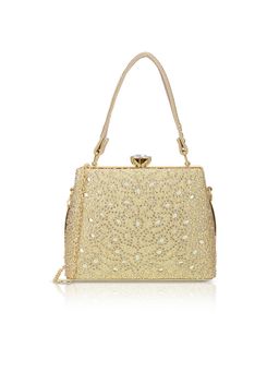 Lavie Signature - Flare Framed Clutch with Detachable Chain -Gold (S)