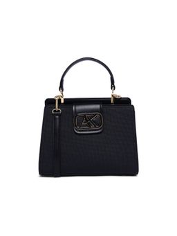 Akiki London - Norbury 25 Satchel Bag with Detachable Strap -Black (M)
