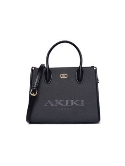 Akiki London - Manor 28 Box Handbag with Detachable Strap -Grey (M)