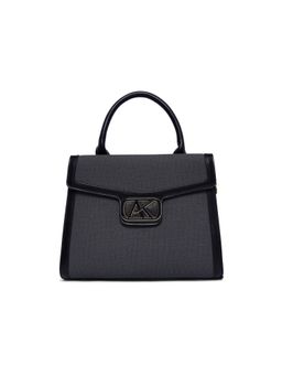 Akiki London - Lambeth 28 Flap Satchel Bag with Detachable Strap-Grey (M)