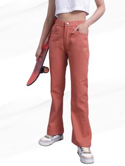 BROOWL - Rust Solid Bootcut Fit Trouser