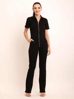 NOBARR - Black Solid Fitted Fit Jumpsuit