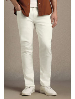Louis Philippe - Men White Dark Slim Fit Jeans