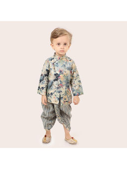 ETHNIKS NEURON - Boys Multi-Color Printed Long Sleeve Kurta with Dhoti Pant (Set of 2)