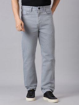 Style Quotient - Men's Gray Relaxed Fit Jeans