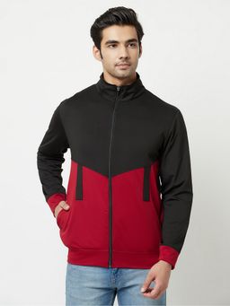 Glito - Men's Polyester Multi-Colour Colorblock High Neck Jacket