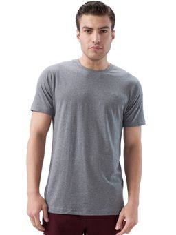 Park Avenue - Blue Men's Pure Cotton Crew Neck Solid/Plain T-Shirt