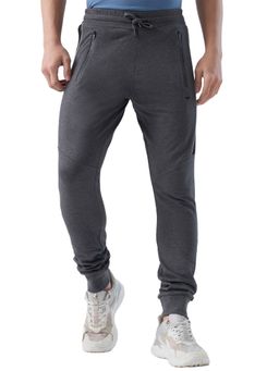 Park Avenue - Grey Men's Pure Cotton Solid Track Pant