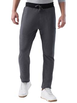 Park Avenue - Men's Grey Pure Cotton Solid Track Pant