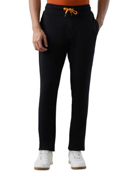 Park Avenue - Men's Black Pure Cotton Solid Track Pant