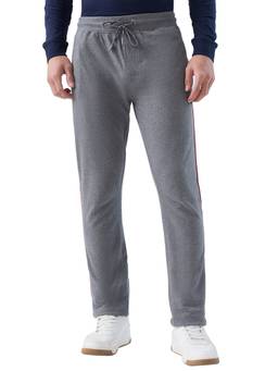 Park Avenue - Grey Pure Cotton Solid Track Pant