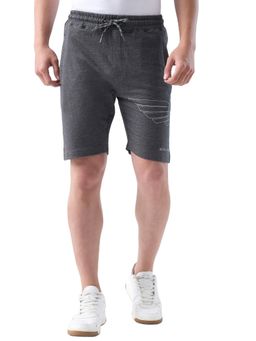 Park Avenue - Grey Solid Men's Shorts