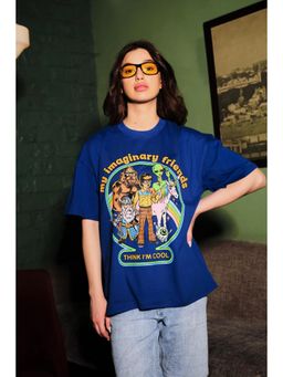 Bonkers Corner - Imaginary Friends Blue Oversized T-Shirt
