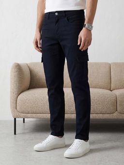 WROGN - Solid Straight Fit Cargo Jeans