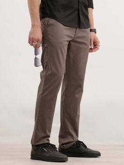 WROGN - Slim Fit Solid Trouser Charcoal