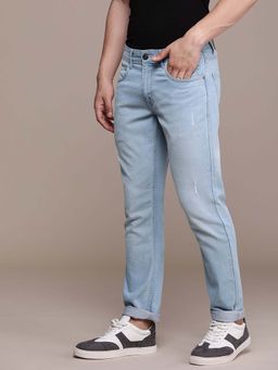 WROGN - Mildly Distressed Light Fade Mid-Rise Jeans