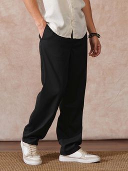 WROGN - Solid Lycra Blend Trouser Black