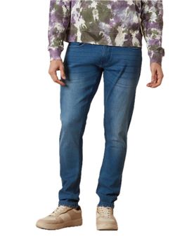 WROGN - Linen Blend Denim Jeans Blue