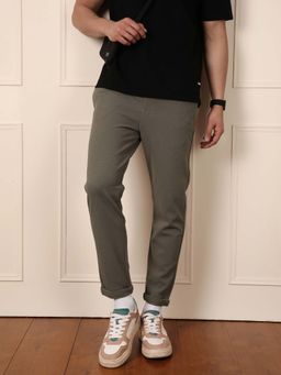 WROGN - Solid Cotton Blend Knit Trouser Grey