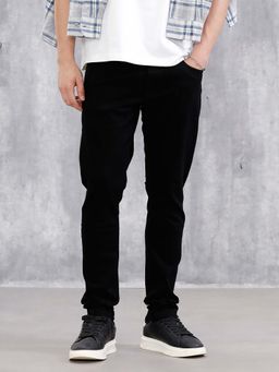 WROGN - Cotton Blend Slim Tapered Jeans Black