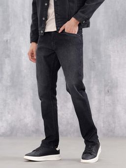 WROGN - Classic Straight Leg Casual Jeans Dark Grey