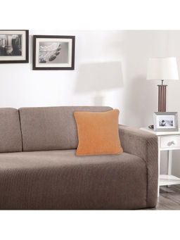 Maspar - Colorart Charlotte Yarn Dyed Texture 310GSM Orange Cushion Cover