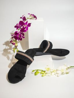 Inc.5 - Women Black Party Flats