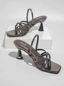 Inc.5 - Silver Party Spool Heels