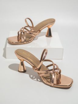 Inc.5 - Rose Gold Party Spool Heels