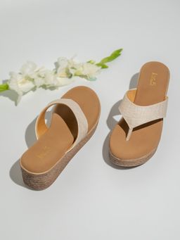 Inc.5 - Off White Casual Wedges