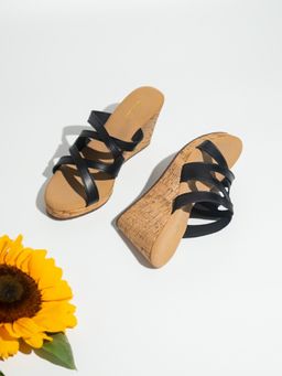 Inc.5 - Black Casual Wedges