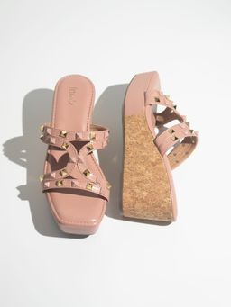 Inc.5 - Peach Casual Wedges