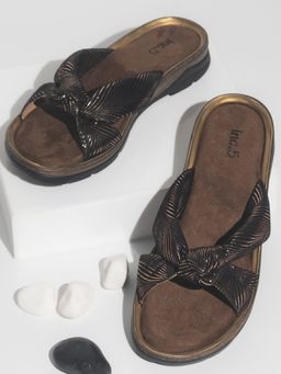 Inc.5 - Women Gold Casual Flats