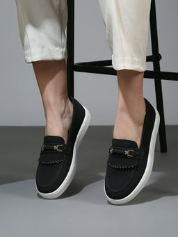 Inc.5 - Women Black Casual Loafers