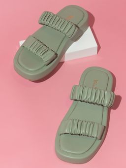 Inc.5 - Women Green Casual Comfort Sandals