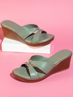 Inc.5 - Women Green Casual Wedges Heels