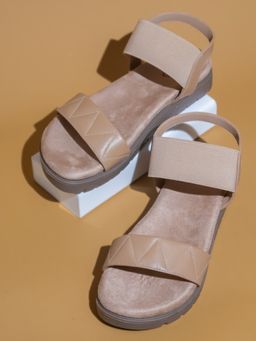 Inc.5 - Women Beige Casual Flat Sandals