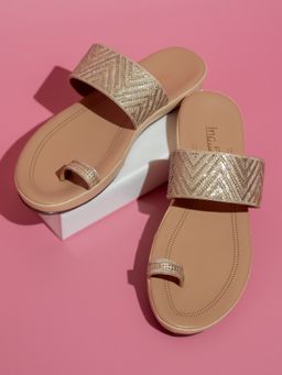 Inc.5 - Women Beige Party Flats