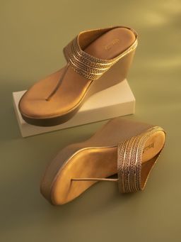 Inc.5 - Women Rose Gold Party Wedges