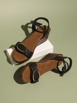 Inc.5 - Women Black Casual Wedges