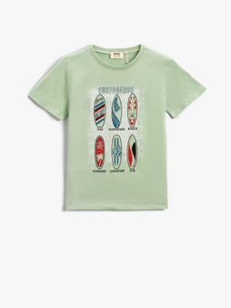Koton - Boys Mint Green T-shirt