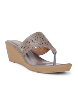 Bata - Grey Women Wedge Sandals