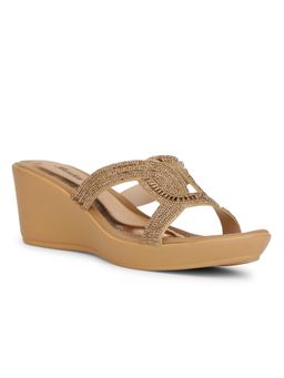 Bata - Gold Wedges for Women