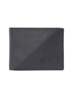 Aeropostale - Men's Slim fold Leather Wallet Tucson - Navy Blue