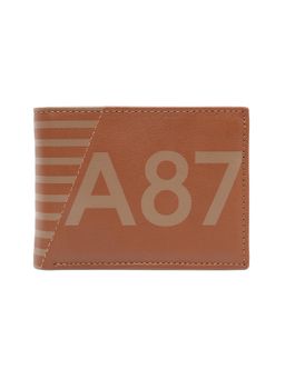 Aeropostale - Men's Global Coin Leather Wallet Ozark - Tan